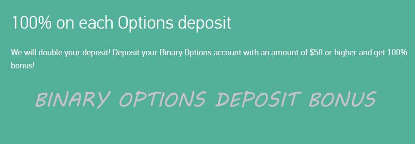 100% on each deposit binary bonus